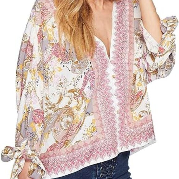 Free People Catch Me If You Can Boho Top in Ivory. Size S. - Picture 2 of 12